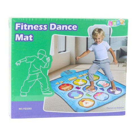 Mata Taneczna Interaktywna Zwierzęta Światła LED Muzyka Niebieska LEAN Toys