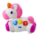 Zabawka Interaktywna Dla Malucha Jednorożec Na Kółkach Światła Dźwięki LEAN Toys