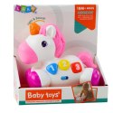 Zabawka Interaktywna Dla Malucha Jednorożec Na Kółkach Światła Dźwięki LEAN Toys