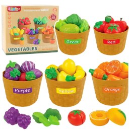 Zestaw Edukacyjny Sortowanie Warzyw I Owoców Do Krojenia 34 el. LEAN Toys