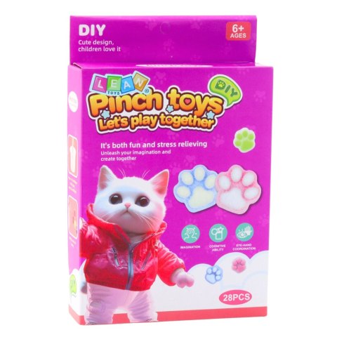 Zestaw Kreatywny DIY Do Tworzenia Gniotków Gniotek Kocia Łapka LEAN Toys