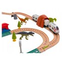 Zestaw Pociąg Kolejka Elektryczna Park Dinozaurów Światła Dźwięki 76 cm LEAN Toys