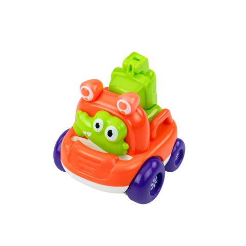 Zestaw Pojazdy Budowlane Ze Zwierzętami Dla Malucha Kolorowe 3 szt. LEAN Toys