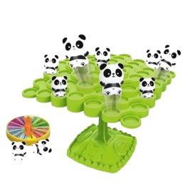 Gra Zręcznościowa Balansujące Skaczące Pandy Drzewo 50el LEAN Toys