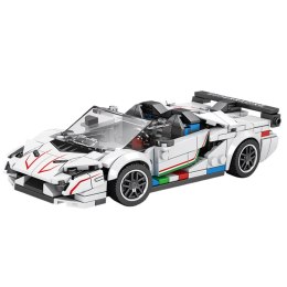Klocki Konstrukcyjne Samochód Sportowy Kabriolet SVJ Biały 348 el. LEAN Toys