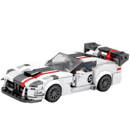 Klocki Konstrukcyjne Samochód Sportowy VIPER Biało-Czerwony 379 el. LEAN Toys