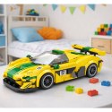 Klocki Konstrukcyjne Samochód Wyścigowy P1 GTR Żółty 351 el. LEAN Toys
