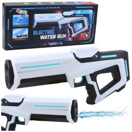 Kosmiczny Pistolet Broń Na Wodę Elektryczny Biały 9m 300ml LEAN Toys