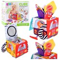 Miękka Kostka Sensoryczna z Lusterkiem Autka Znaki Drogowe Dla Malucha LEAN Toys