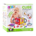 Miękka Kostka Sensoryczna z Lusterkiem Autka Znaki Drogowe Dla Malucha LEAN Toys