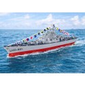 Okręt Wojenny Militarny Zdalnie Sterowany RC Oświetlenie LED 1:390 LEAN Toys