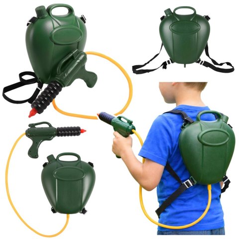 Zestaw Gaśniczy Plecak Zbiornik Na Wodę Z Pistoletem Zielony 2,3 L LEAN Toys