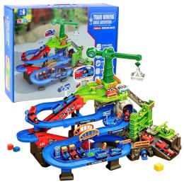 Zestaw Interaktywny Tor Kolejowy Górniczy Tor Pociągi Towarowe Kopalnia LEAN Toys