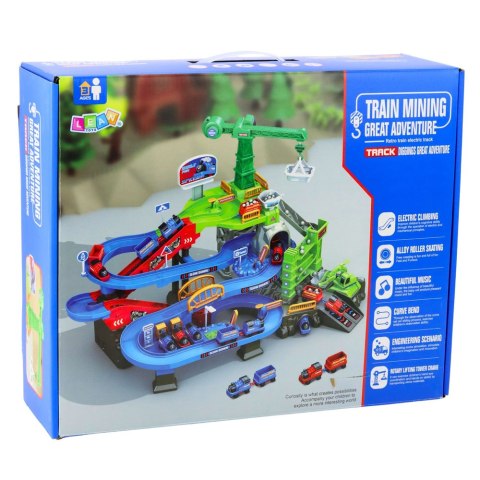 Zestaw Interaktywny Tor Kolejowy Górniczy Tor Pociągi Towarowe Kopalnia LEAN Toys