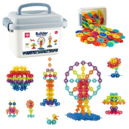 Zestaw Klocków Śnieżynki W Walizce Konstrukcyjne 140 el. LEAN Toys