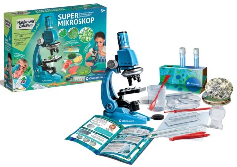 Zestaw Naukowa Zabawa Super Mikroskop Język Polski Clementoni 50755 Clementoni