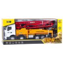 Ciężarówka Budowlana Betoniarka Z Pompą Huina Metalowa 1:18 HUINA
