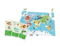 Gra edukacyjna Puzzle Quizy Zwierzęta Odkrywamy Świat Uczę się Bawiąc Język Polski Clementoni 50779 Clementoni