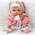 Lalka Bobas Dziewczynka Sukienka Sweterek Smoczek Dźwięki LEAN Toys
