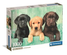 Puzzle 1000 HQC TRZY LABRADORY Plakat Clementoni 39946 Clementoni
