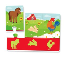 Puzzle Zwierzęta i Ich Cienie Uczę się Bawiąc Język Polski Clementoni 50762 Clementoni
