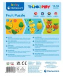 Zabawka Logiczna Kolorowe Owoce Awokado Ananas Pomarańcza Clementoni 17579 Clementoni