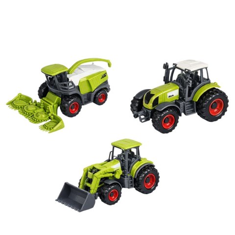 Zestaw Farma Stodoła Traktory Figurki Zwierzęta 42 el. LEAN Toys