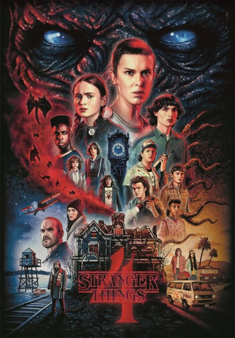Puzzle 1000 NETFLIX STRANGER THINGS 4 Plakat Clementoni 39980 Clementoni