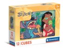 Puzzle 12 Klocków Sześcianów DISNEY STITCH Clementoni 41347 Clementoni