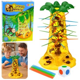 Gra Zręcznościowa Rodzinna Spadające Małpki Drzewo Palma LEAN Toys