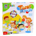 Gra Zręcznościowa Ruchowa Rodzinna Twist Fun Mata Koło Losujące LEAN Toys
