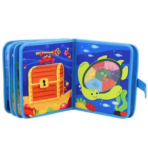 Książeczka Edukacyjna Sensoryczna Filcowa 3D Zwierzęta Morskie LEAN Toys
