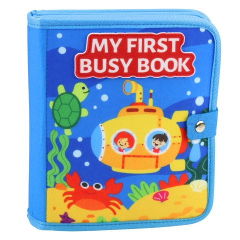 Książeczka Edukacyjna Sensoryczna Filcowa 3D Zwierzęta Morskie LEAN Toys