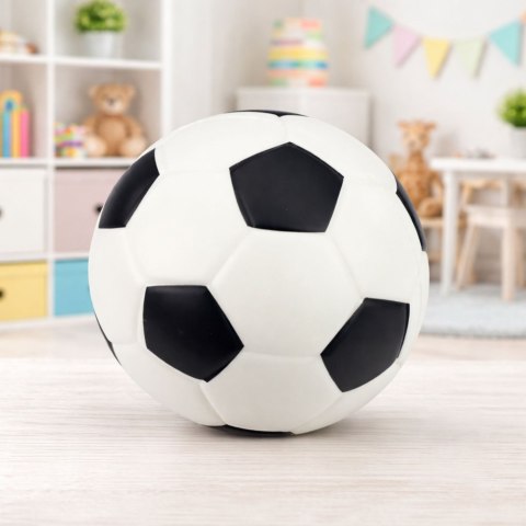 Piłka Nożna Piankowa Miękka Do Rzucania Kopania Czarno-Biała 20cm LEAN Toys
