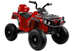 Quad na Akumulator BDM0906 Pompowane Koła Czerwony LEAN CARS
