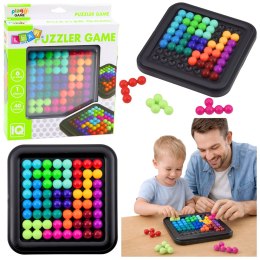 Układanka Logiczna Gra Zręcznościowa Łamigłówka Kolorowe Kuleczki LEAN Toys