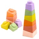 Zestaw Miękkie Klocki Sensoryczne Edukacyjne Gumowe Dinozaury 14 el. LEAN Toys