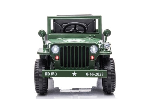 Auto Na Akumulator JH-103 Wojskowa Zieleń 4x4 LEAN CARS