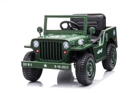 Auto Na Akumulator JH-103 Wojskowa Zieleń 4x4 LEAN CARS