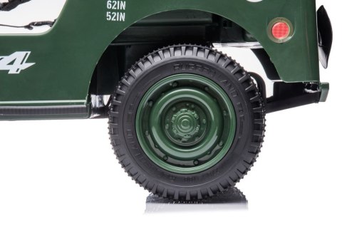 Auto Na Akumulator JH-103 Wojskowa Zieleń 4x4 LEAN CARS