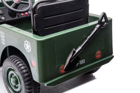 Auto Na Akumulator JH-103 Wojskowa Zieleń 4x4 LEAN CARS