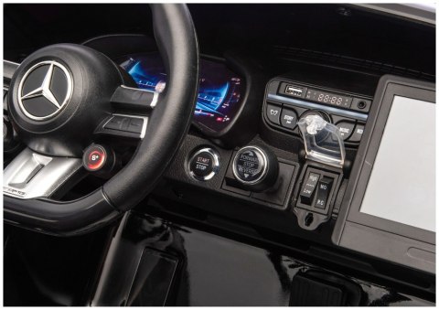 Auto Na Akumulator Mercedes GT63 AMG DK-GT63 24V LCD Cichy Silnik Czarny LEAN CARS
