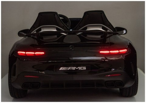 Auto Na Akumulator Mercedes GT63 AMG DK-GT63 24V LCD Cichy Silnik Czarny LEAN CARS