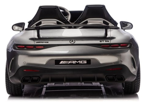 Auto Na Akumulator Mercedes GT63 AMG DK-GT63 24V LCD Cichy Silnik Szary LEAN CARS