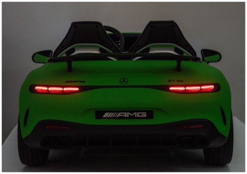 Auto Na Akumulator Mercedes GT63 AMG DK-GT63 24V LCD Matowy Zielony LEAN CARS