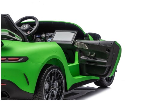 Auto Na Akumulator Mercedes GT63 AMG DKGT63 24V Cichy Silnik Matowy Zielony LEAN CARS