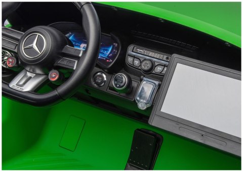 Auto Na Akumulator Mercedes GT63 AMG DKGT63 24V Cichy Silnik Matowy Zielony LEAN CARS