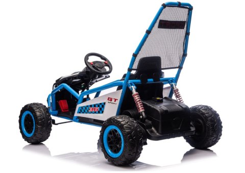 Pojazd Na Akumulator DM-107 24V7 DRIFT Cichy Silnik Niebieski LEAN CARS