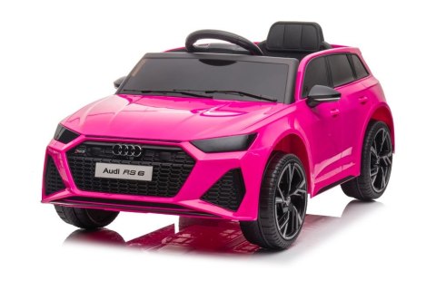 Pojazd na Akumulator Audi RS6 BRD-2118 Różowy LEAN CARS