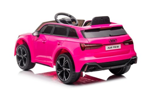 Pojazd na Akumulator Audi RS6 BRD-2118 Różowy LEAN CARS